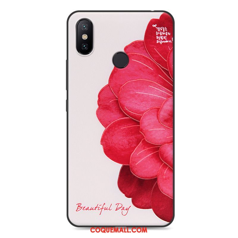 Étui Xiaomi Mi Max 3 Protection Rose Incassable, Coque Xiaomi Mi Max 3 Téléphone Portable Tendance Beige