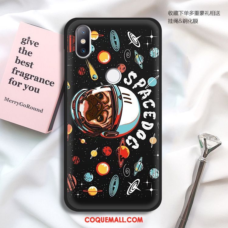 Étui Xiaomi Mi Max 3 Protection Téléphone Portable Délavé En Daim, Coque Xiaomi Mi Max 3 Fluide Doux Marque De Tendance Beige
