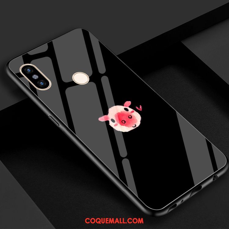 Étui Xiaomi Mi Max 3 Téléphone Portable Mignonne Rouge, Coque Xiaomi Mi Max 3 Dessin Animé Charmant Beige
