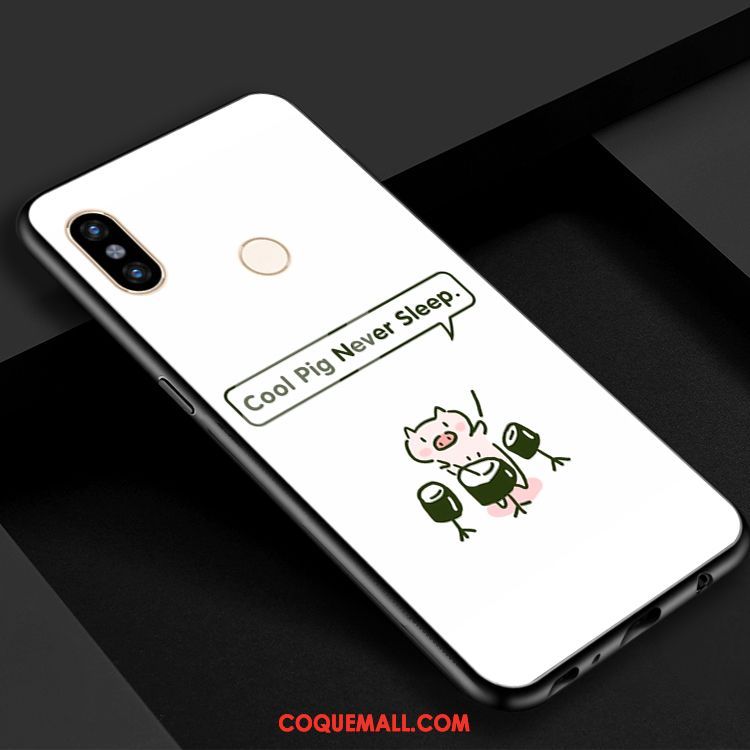 Étui Xiaomi Mi Max 3 Téléphone Portable Mignonne Rouge, Coque Xiaomi Mi Max 3 Dessin Animé Charmant Beige