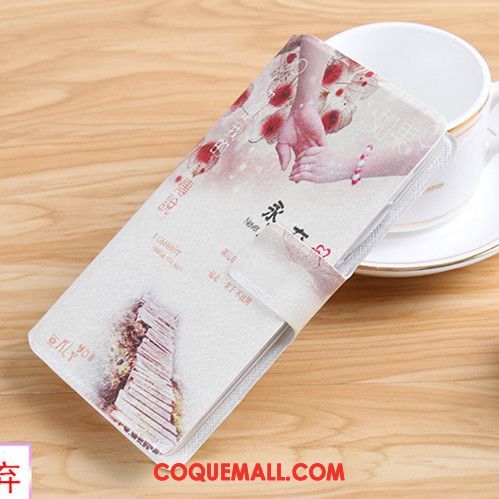 Étui Xiaomi Mi Max 3 Étui En Cuir Téléphone Portable Petit, Coque Xiaomi Mi Max 3 Clamshell Violet Beige