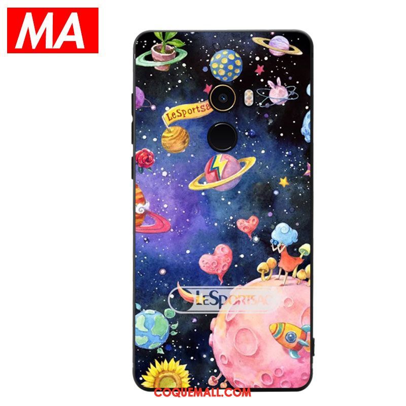 Étui Xiaomi Mi Mix 2 Abstrait Planète Mode, Coque Xiaomi Mi Mix 2 Protection Silicone Beige