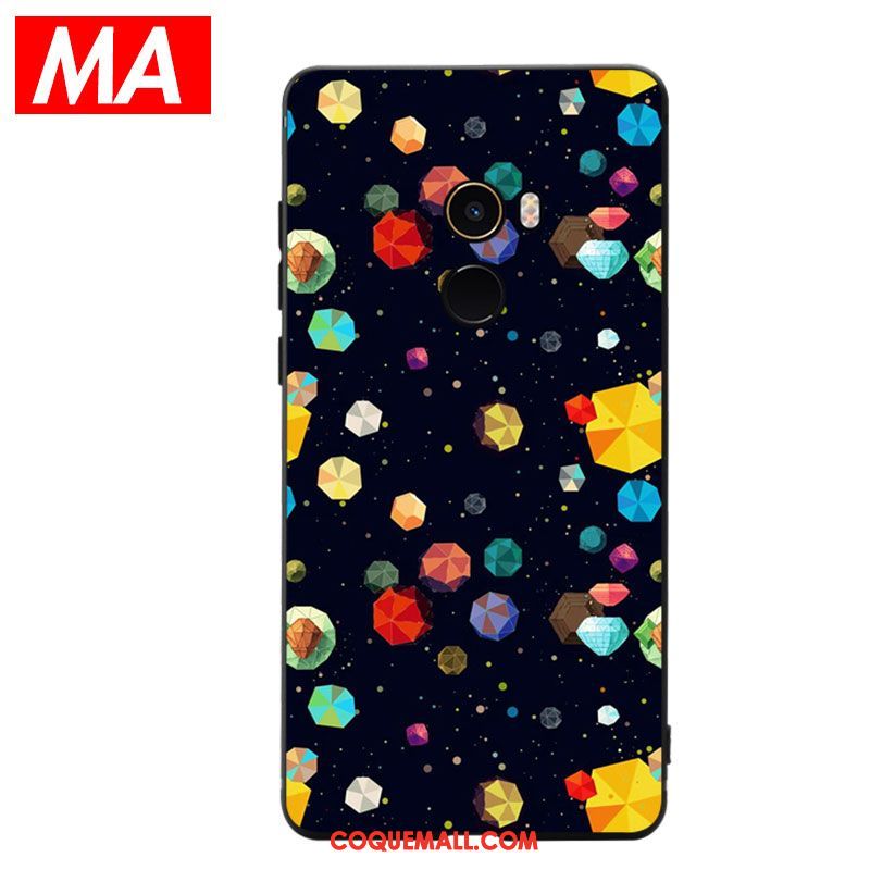 Étui Xiaomi Mi Mix 2 Abstrait Planète Mode, Coque Xiaomi Mi Mix 2 Protection Silicone Beige