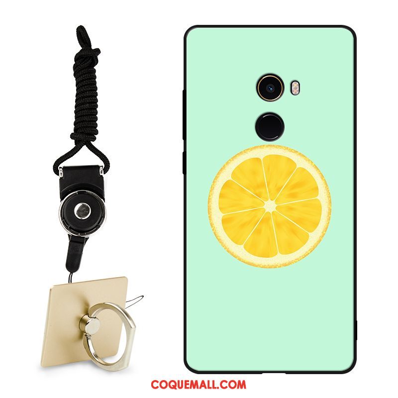 Étui Xiaomi Mi Mix 2 Citron Frais Personnalisé, Coque Xiaomi Mi Mix 2 Téléphone Portable Silicone Beige