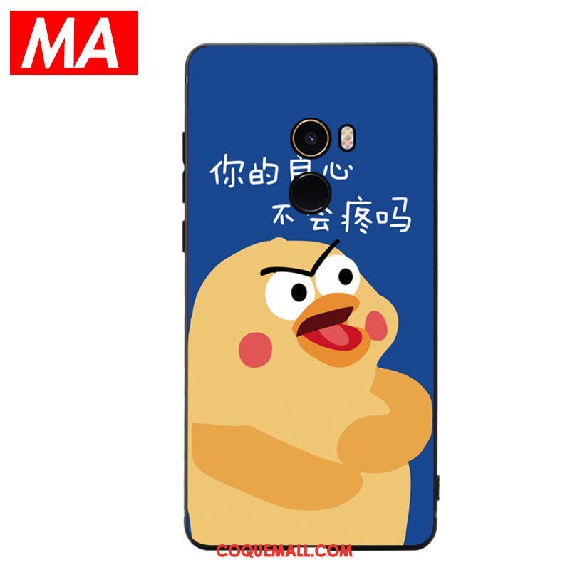 Étui Xiaomi Mi Mix 2 Dessin Animé Charmant Fluide Doux, Coque Xiaomi Mi Mix 2 Téléphone Portable Protection Beige