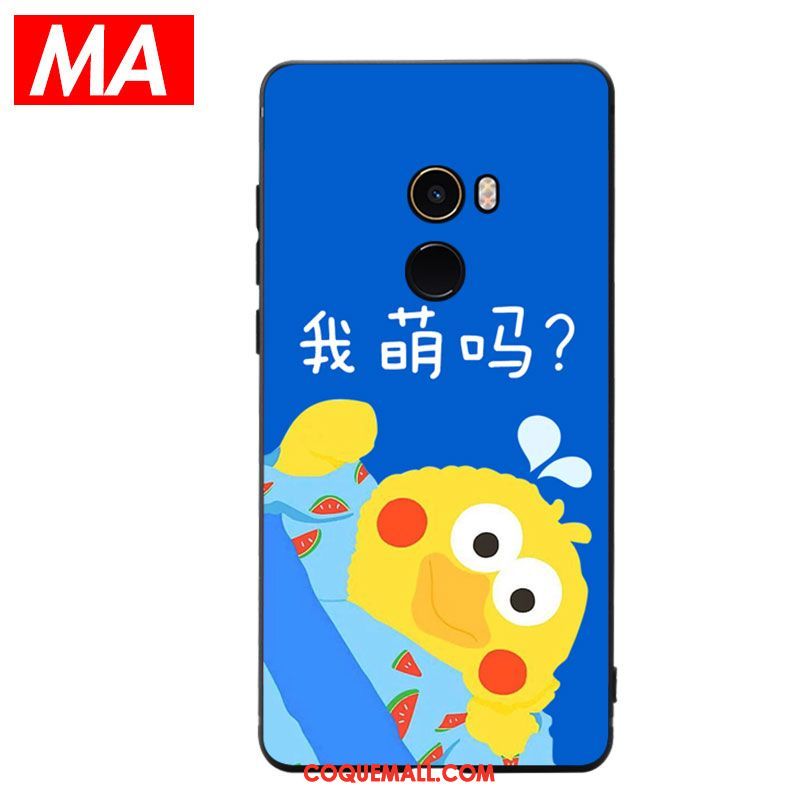 Étui Xiaomi Mi Mix 2 Dessin Animé Charmant Fluide Doux, Coque Xiaomi Mi Mix 2 Téléphone Portable Protection Beige