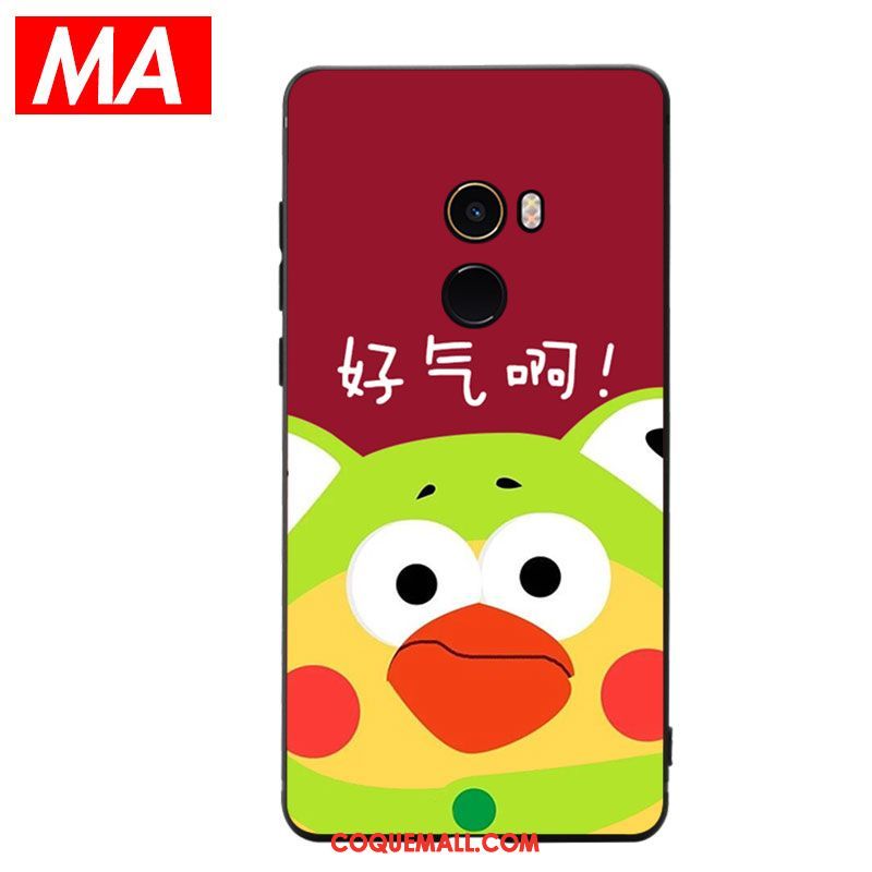 Étui Xiaomi Mi Mix 2 Dessin Animé Charmant Fluide Doux, Coque Xiaomi Mi Mix 2 Téléphone Portable Protection Beige