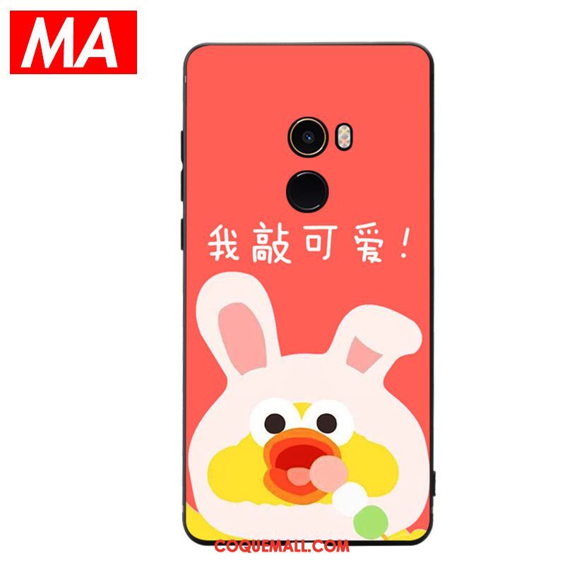 Étui Xiaomi Mi Mix 2 Dessin Animé Charmant Fluide Doux, Coque Xiaomi Mi Mix 2 Téléphone Portable Protection Beige