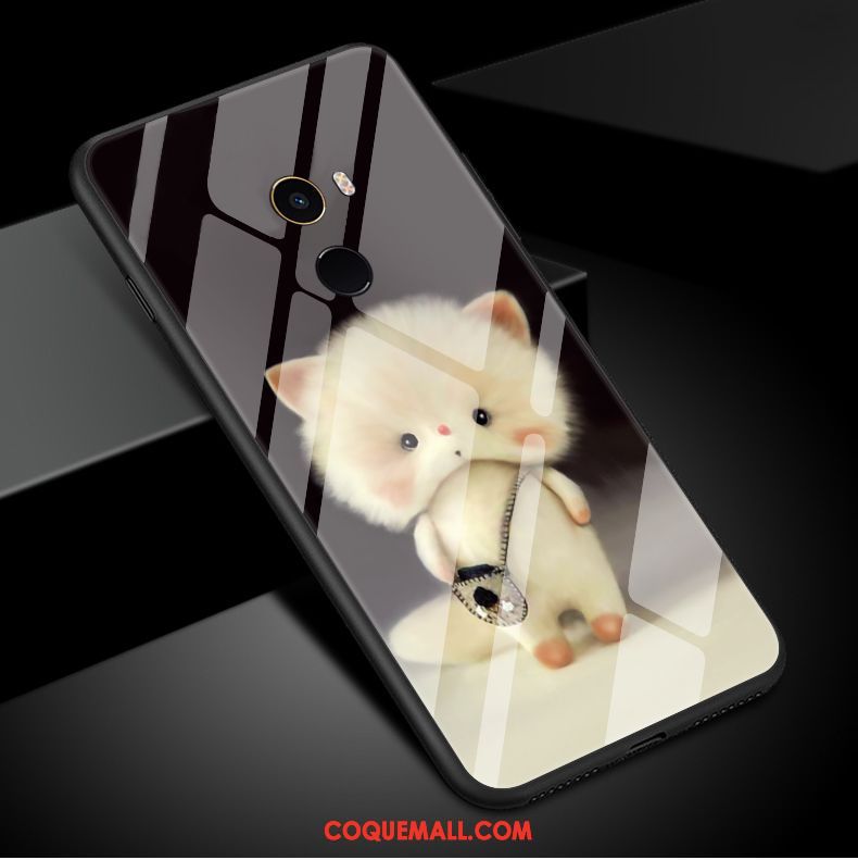 Étui Xiaomi Mi Mix 2 Marque De Tendance Fluide Doux Charmant, Coque Xiaomi Mi Mix 2 Téléphone Portable Animal Beige