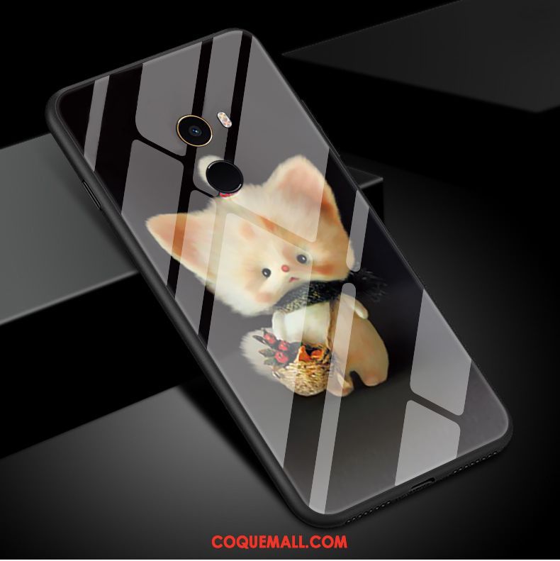 Étui Xiaomi Mi Mix 2 Marque De Tendance Fluide Doux Charmant, Coque Xiaomi Mi Mix 2 Téléphone Portable Animal Beige