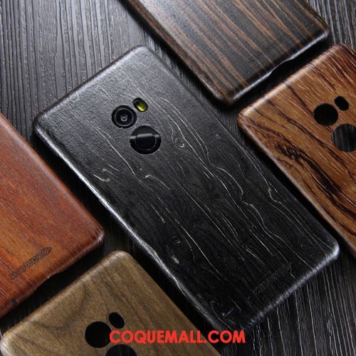 Étui Xiaomi Mi Mix 2 Noir Téléphone Portable Tout Compris, Coque Xiaomi Mi Mix 2 Personnalité En Bois Beige