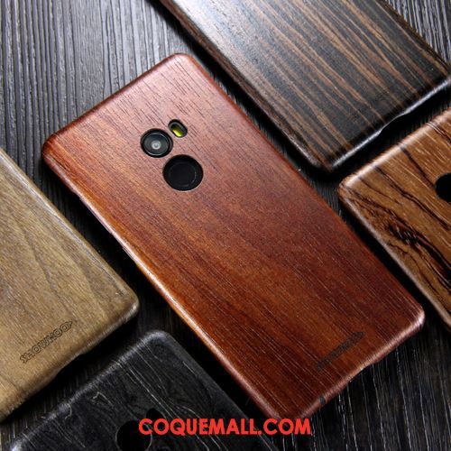 Étui Xiaomi Mi Mix 2 Noir Téléphone Portable Tout Compris, Coque Xiaomi Mi Mix 2 Personnalité En Bois Beige