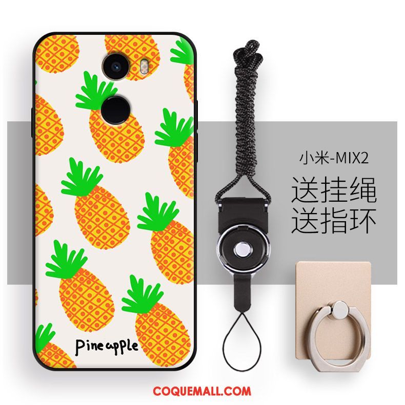 Étui Xiaomi Mi Mix 2 Nouveau Petit Fruit, Coque Xiaomi Mi Mix 2 Vent Ornements Suspendus Beige