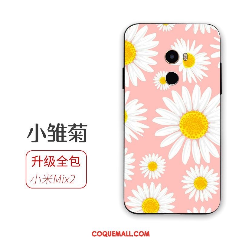 Étui Xiaomi Mi Mix 2 Ornements Suspendus Frais Téléphone Portable, Coque Xiaomi Mi Mix 2 Petit Fluide Doux Beige