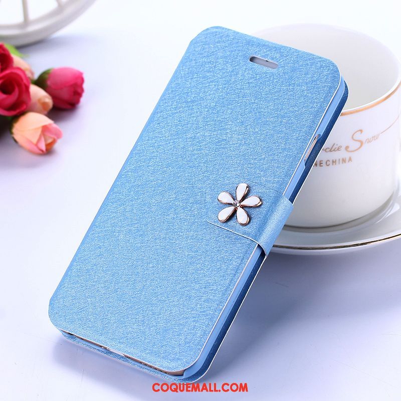 Étui Xiaomi Mi Mix 2 Protection Étui En Cuir Petit, Coque Xiaomi Mi Mix 2 Bleu Téléphone Portable Beige