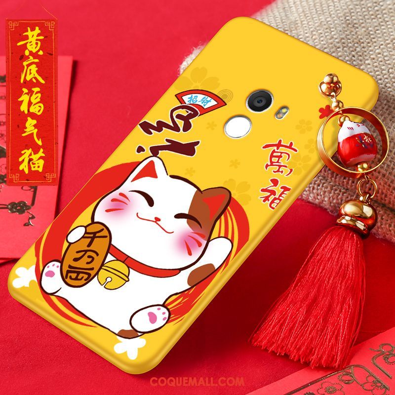 Étui Xiaomi Mi Mix 2 Téléphone Portable Nouveau Créatif, Coque Xiaomi Mi Mix 2 Jaune Légère Beige