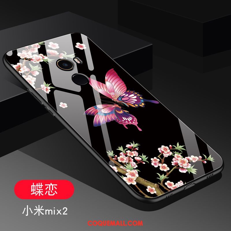 Étui Xiaomi Mi Mix 2 Violet Incassable Protection, Coque Xiaomi Mi Mix 2 Silicone Petit Beige
