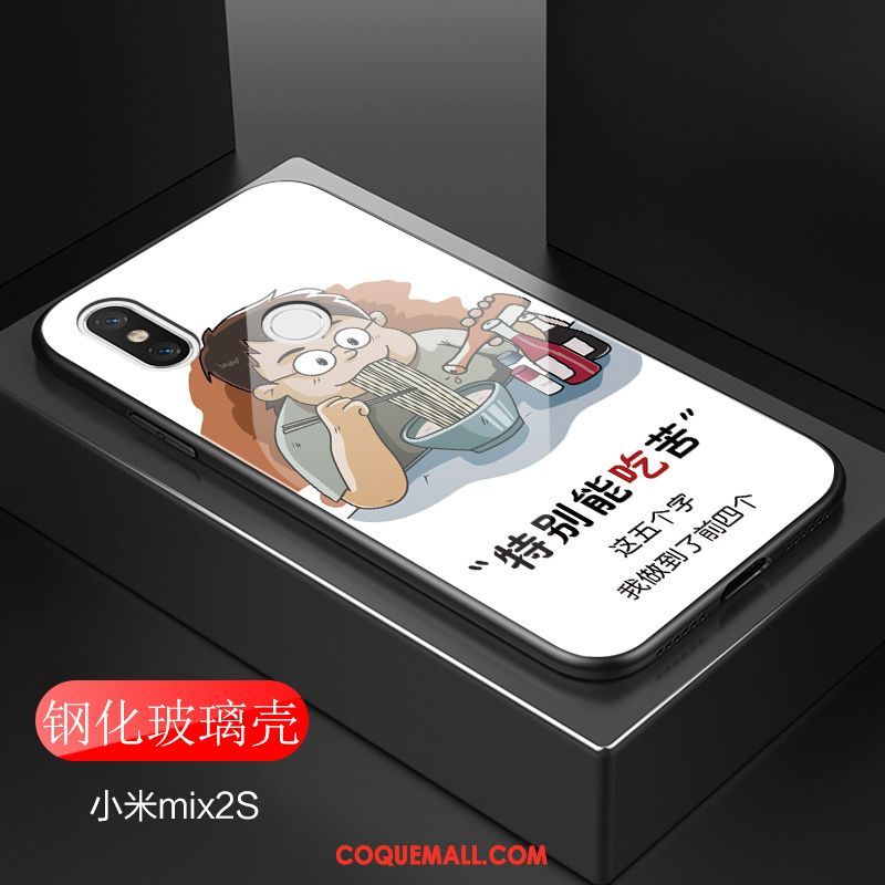 Étui Xiaomi Mi Mix 2s Amoureux Marque De Tendance Créatif, Coque Xiaomi Mi Mix 2s Vent Petit Beige