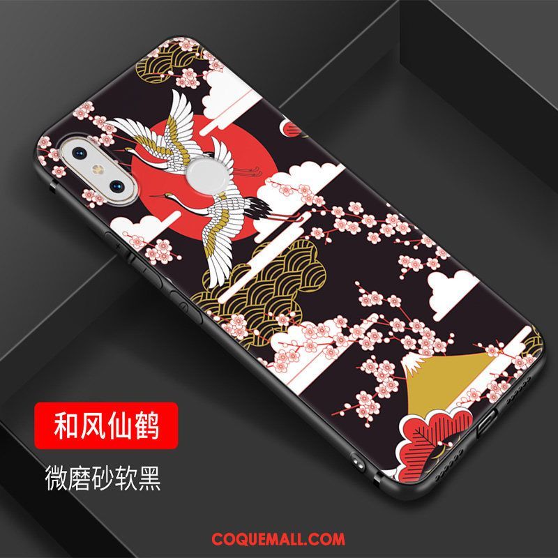 Étui Xiaomi Mi Mix 2s Créatif Tendance Art, Coque Xiaomi Mi Mix 2s Bleu Petit Beige