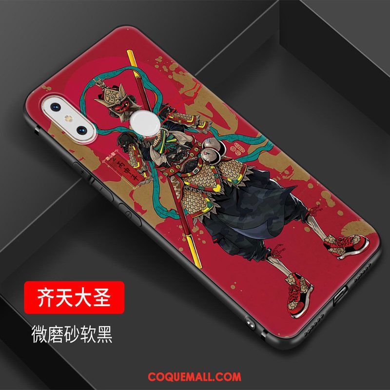 Étui Xiaomi Mi Mix 2s Créatif Tendance Art, Coque Xiaomi Mi Mix 2s Bleu Petit Beige