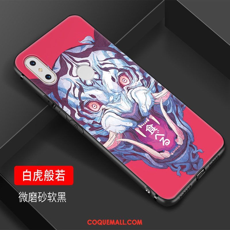 Étui Xiaomi Mi Mix 2s Créatif Tendance Art, Coque Xiaomi Mi Mix 2s Bleu Petit Beige