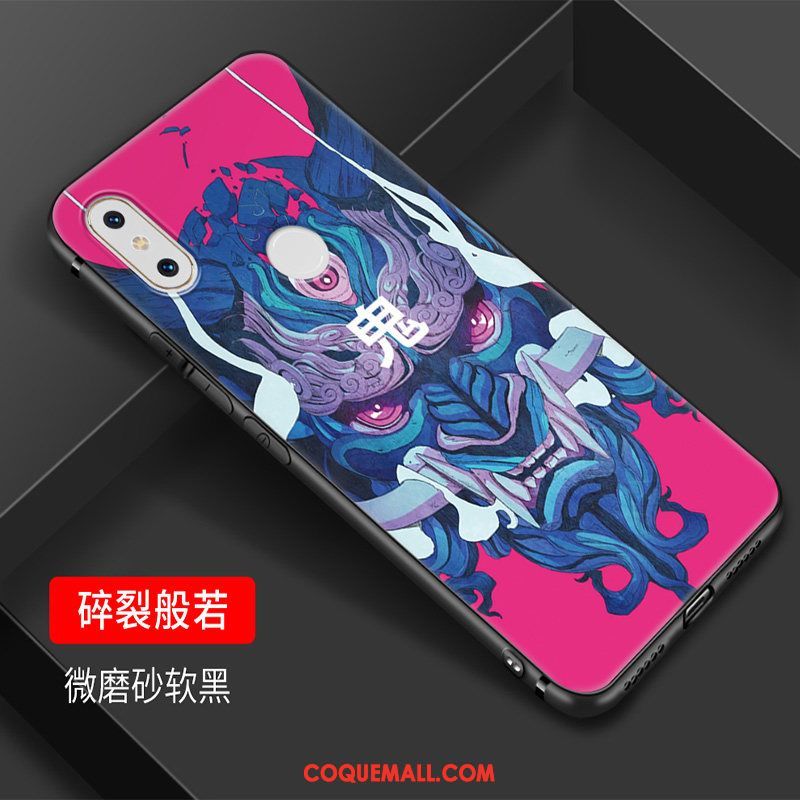 Étui Xiaomi Mi Mix 2s Créatif Tendance Art, Coque Xiaomi Mi Mix 2s Bleu Petit Beige