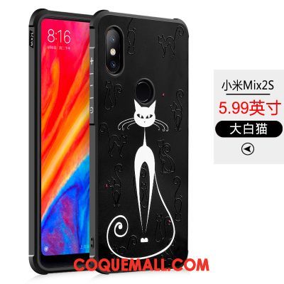 Étui Xiaomi Mi Mix 2s Personnalité Marque De Tendance Téléphone Portable, Coque Xiaomi Mi Mix 2s Tout Compris Incassable Beige