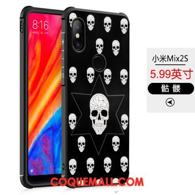 Étui Xiaomi Mi Mix 2s Personnalité Marque De Tendance Téléphone Portable, Coque Xiaomi Mi Mix 2s Tout Compris Incassable Beige