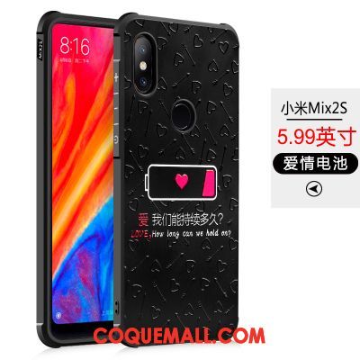 Étui Xiaomi Mi Mix 2s Personnalité Marque De Tendance Téléphone Portable, Coque Xiaomi Mi Mix 2s Tout Compris Incassable Beige