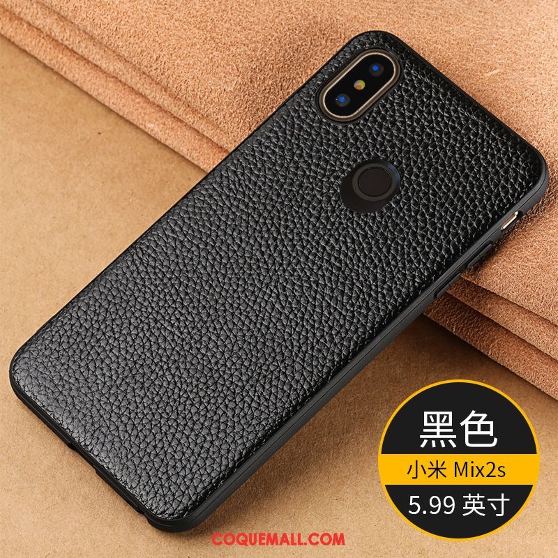 Étui Xiaomi Mi Mix 2s Protection Tendance Téléphone Portable, Coque Xiaomi Mi Mix 2s Fluide Doux Petit Beige