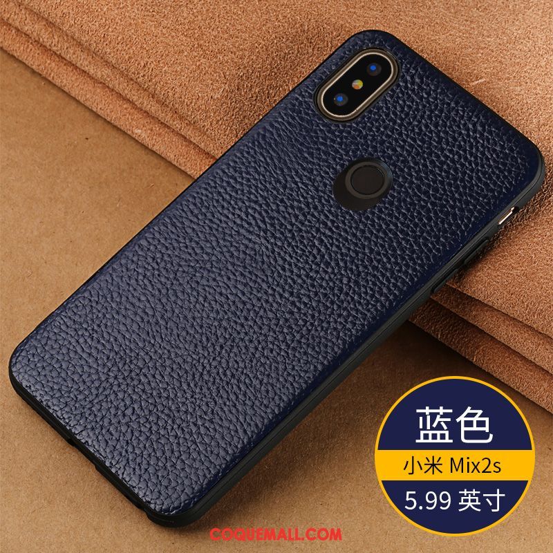 Étui Xiaomi Mi Mix 2s Protection Tendance Téléphone Portable, Coque Xiaomi Mi Mix 2s Fluide Doux Petit Beige