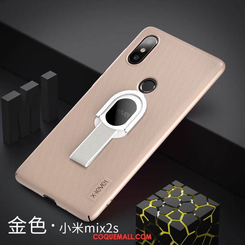 Étui Xiaomi Mi Mix 2s Silicone Délavé En Daim Incassable, Coque Xiaomi Mi Mix 2s Difficile Ultra Beige