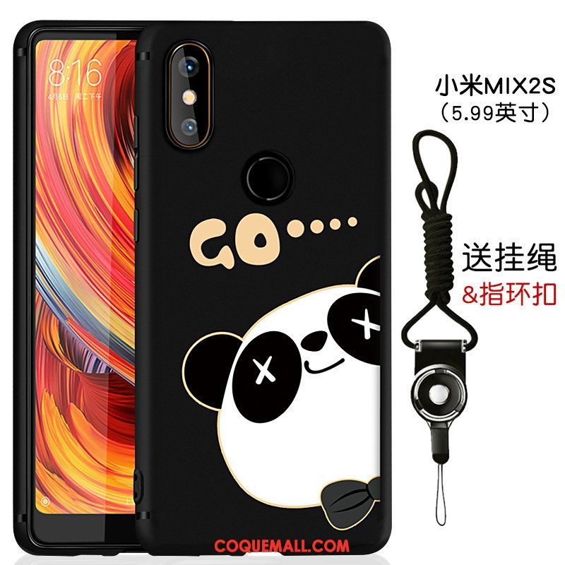 Étui Xiaomi Mi Mix 2s Très Mince Délavé En Daim Téléphone Portable, Coque Xiaomi Mi Mix 2s Personnalité Incassable Beige