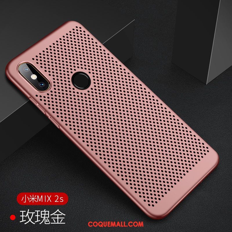 Étui Xiaomi Mi Mix 2s Téléphone Portable Tout Compris Rouge, Coque Xiaomi Mi Mix 2s Tendance Foncé Beige