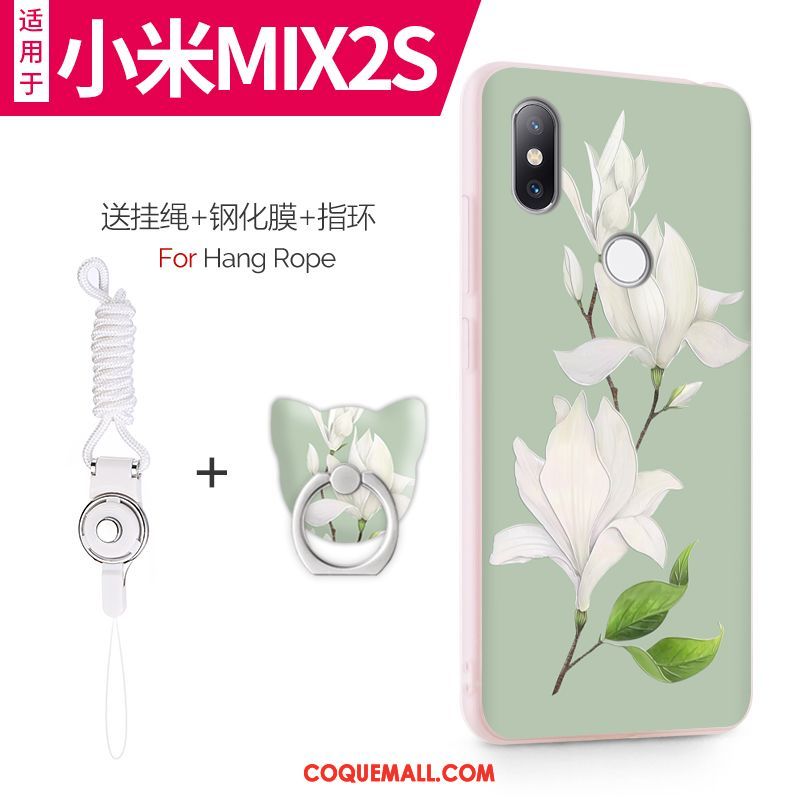 Étui Xiaomi Mi Mix 2s Violet Tout Compris Incassable, Coque Xiaomi Mi Mix 2s Petit Téléphone Portable Beige