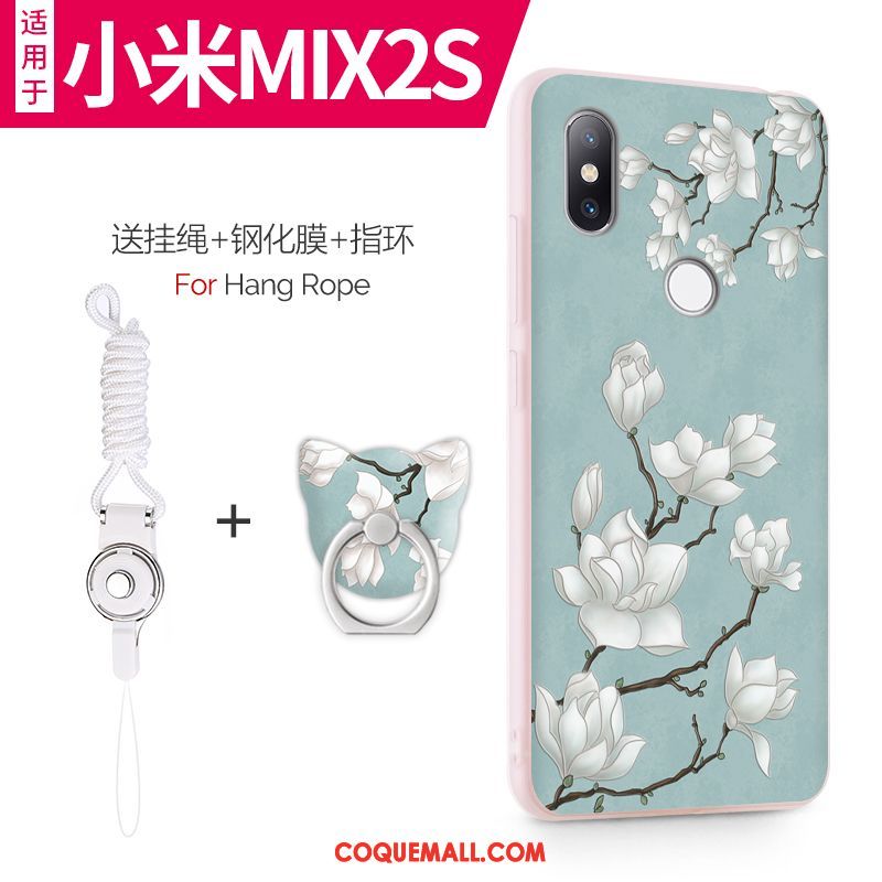 Étui Xiaomi Mi Mix 2s Violet Tout Compris Incassable, Coque Xiaomi Mi Mix 2s Petit Téléphone Portable Beige