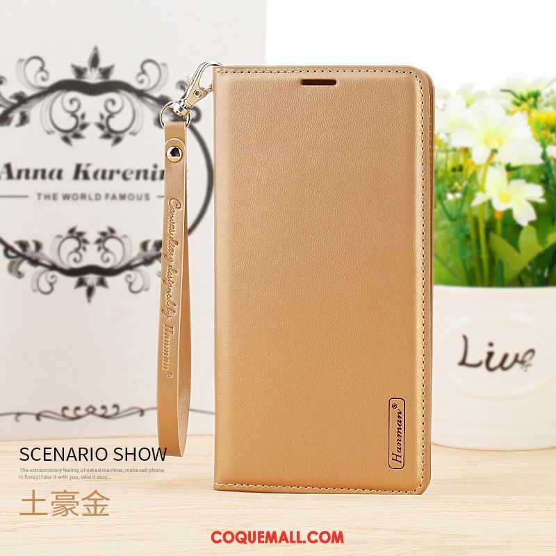 Étui Xiaomi Mi Mix 2s Étui En Cuir Protection Foncé, Coque Xiaomi Mi Mix 2s Petit Clamshell Beige