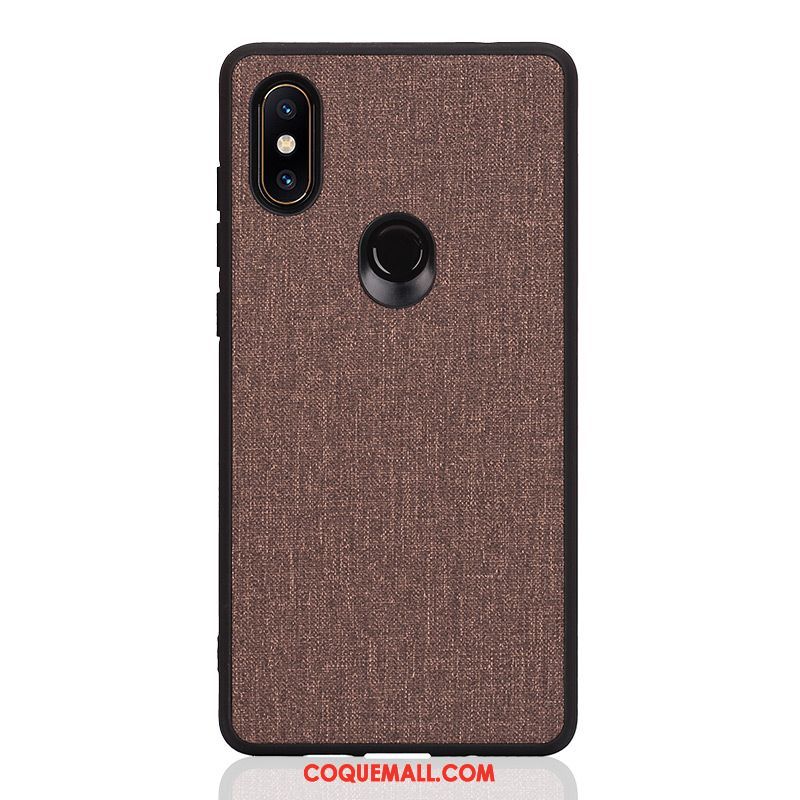 Étui Xiaomi Mi Mix 3 Créatif Silicone Délavé En Daim, Coque Xiaomi Mi Mix 3 Marque De Tendance Nouveau Beige