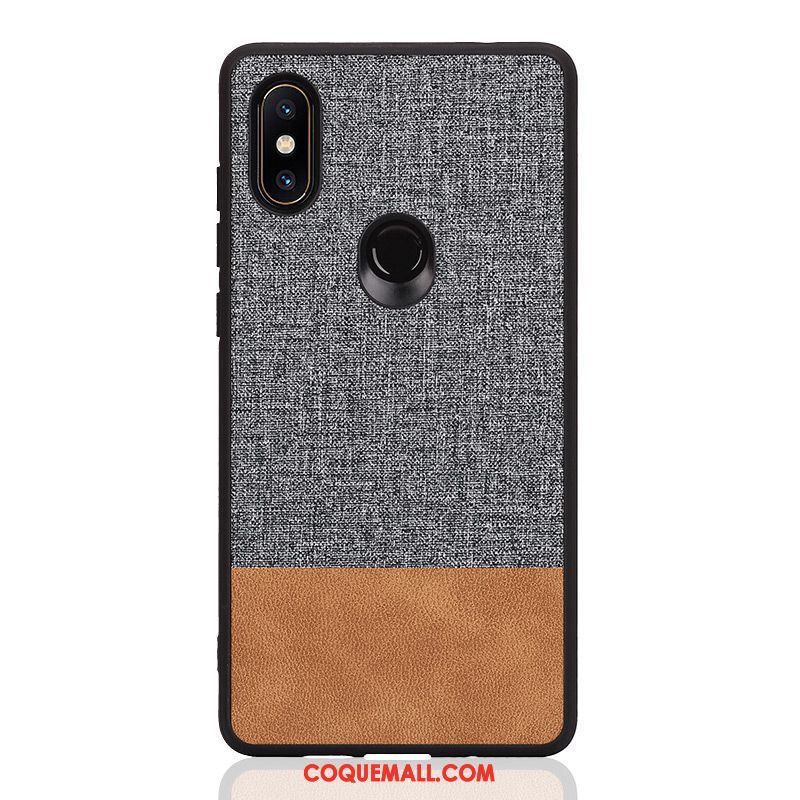 Étui Xiaomi Mi Mix 3 Créatif Silicone Délavé En Daim, Coque Xiaomi Mi Mix 3 Marque De Tendance Nouveau Beige