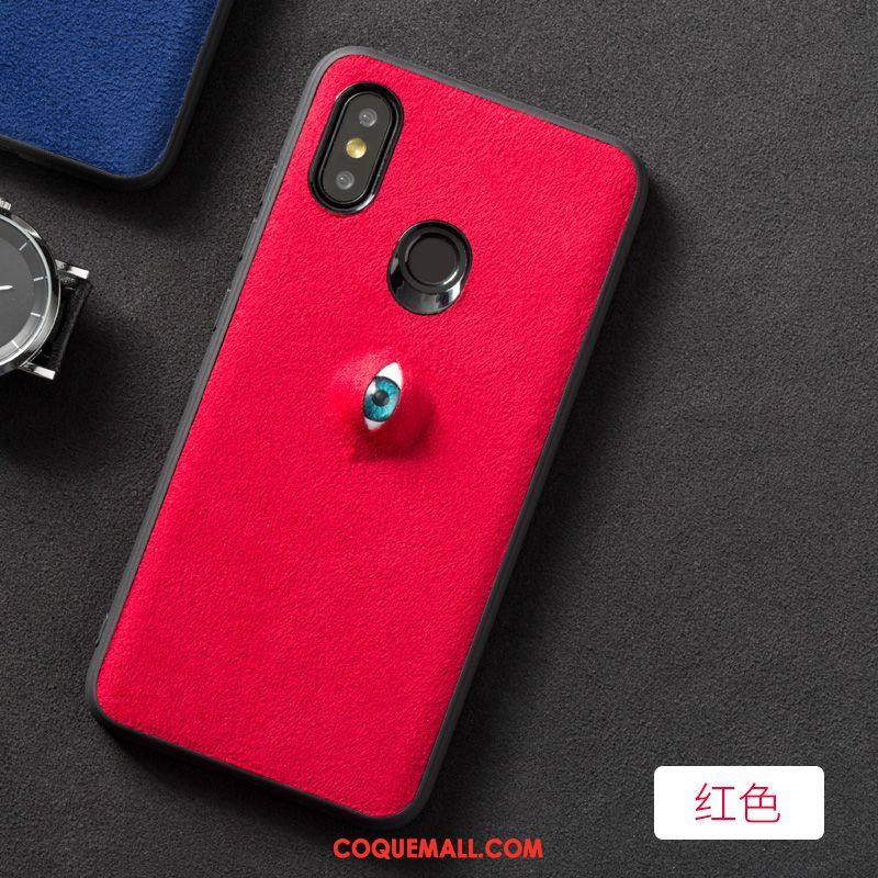 Étui Xiaomi Mi Mix 3 Daim Fourrure Rouge Protection, Coque Xiaomi Mi Mix 3 Téléphone Portable Cuir Véritable Beige