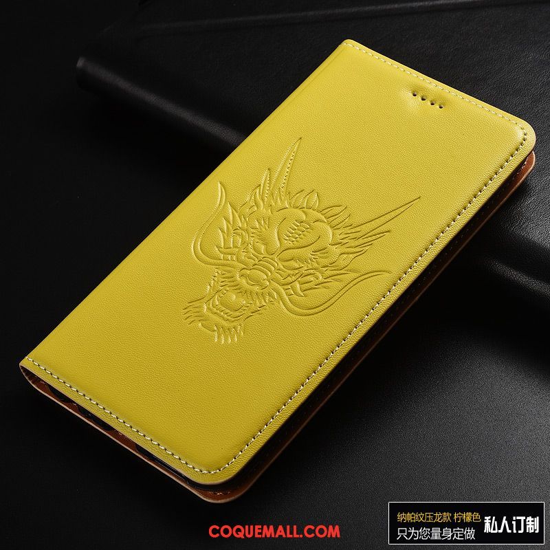 Étui Xiaomi Mi Mix 3 Jaune Personnalisé Petit, Coque Xiaomi Mi Mix 3 Clamshell Incassable Beige