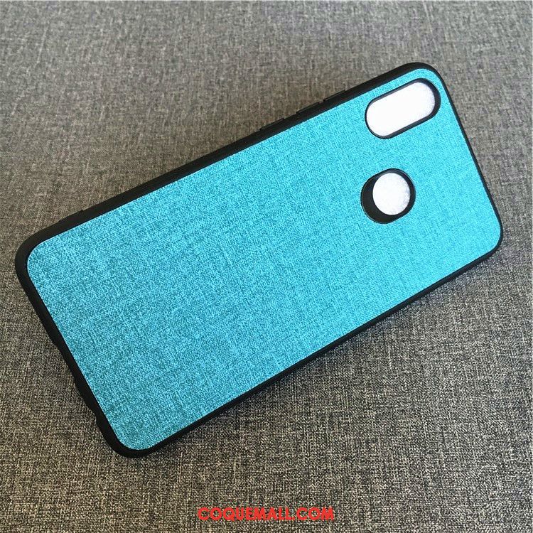 Étui Xiaomi Mi Mix 3 Modèle Fleurie Vert Tissu, Coque Xiaomi Mi Mix 3 Cuir Nouveau Beige