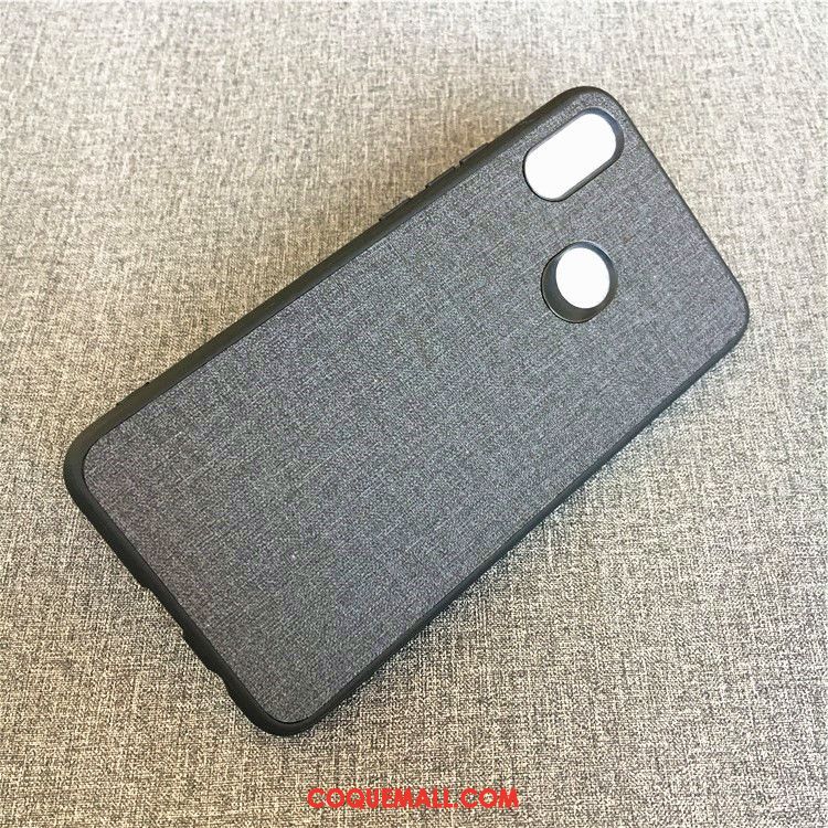 Étui Xiaomi Mi Mix 3 Modèle Fleurie Vert Tissu, Coque Xiaomi Mi Mix 3 Cuir Nouveau Beige