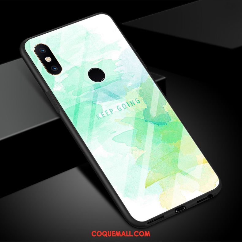 Étui Xiaomi Mi Mix 3 Protection Verre Trempé Simple, Coque Xiaomi Mi Mix 3 Nouveau Fluide Doux Beige