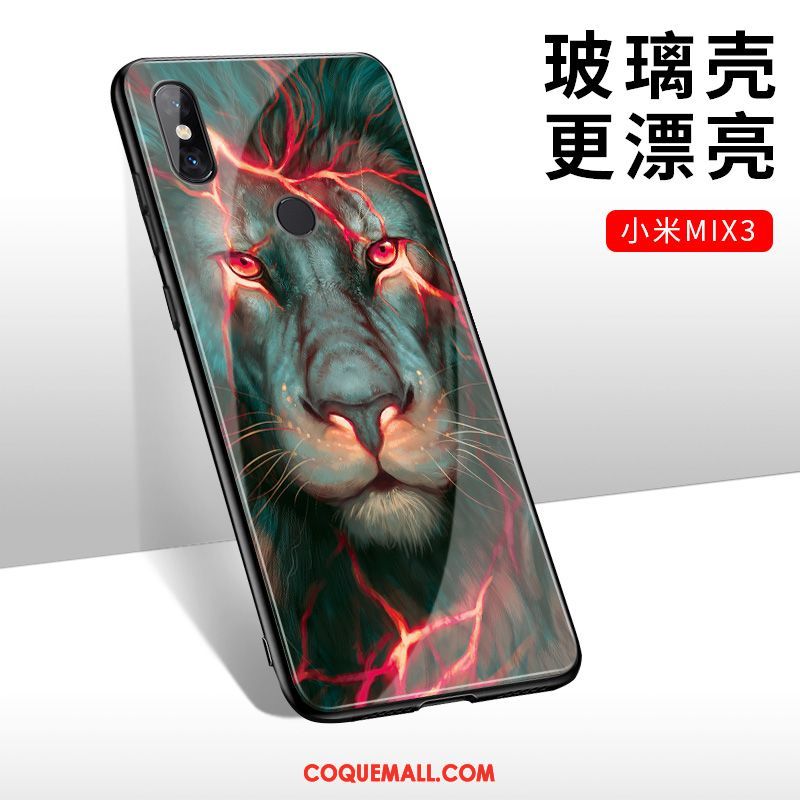 Étui Xiaomi Mi Mix 3 Rouge Incassable Protection, Coque Xiaomi Mi Mix 3 Téléphone Portable Tendance Beige