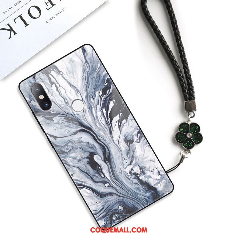 Étui Xiaomi Mi Mix 3 Tendance Art Incassable, Coque Xiaomi Mi Mix 3 Frais Créatif Beige