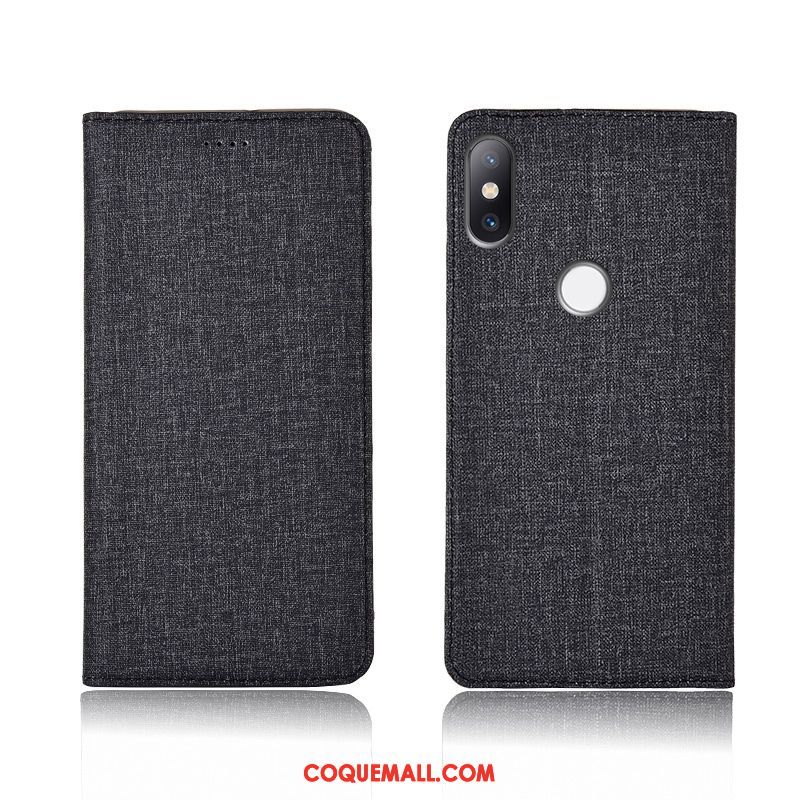 Étui Xiaomi Mi Mix 3 Tout Compris Lin Petit, Coque Xiaomi Mi Mix 3 Silicone Téléphone Portable Beige