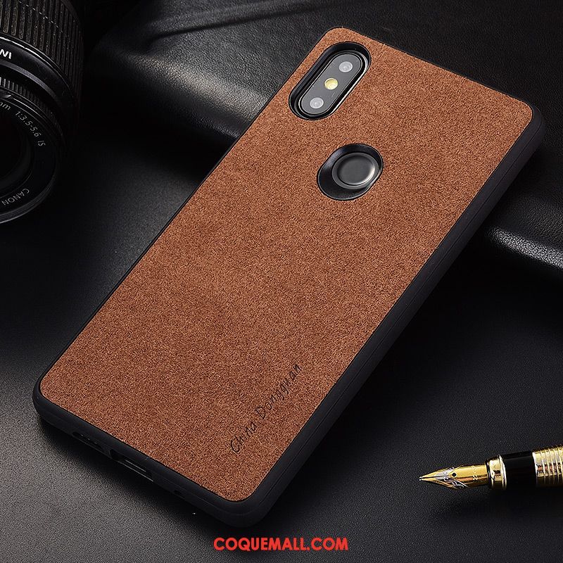 Étui Xiaomi Mi Mix 3 Téléphone Portable Ultra Protection, Coque Xiaomi Mi Mix 3 Petit Couvercle Arrière Beige