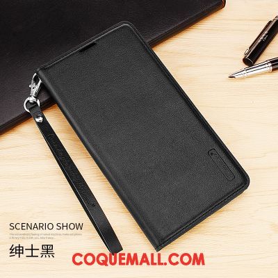 Étui Xiaomi Mi Mix 3 Étui En Cuir Fluide Doux Ornements Suspendus, Coque Xiaomi Mi Mix 3 Téléphone Portable Simple Beige