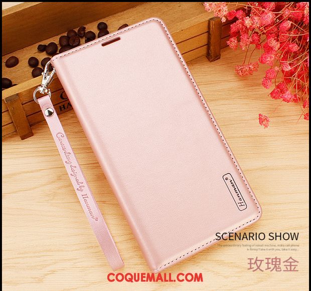 Étui Xiaomi Mi Mix 3 Étui En Cuir Fluide Doux Ornements Suspendus, Coque Xiaomi Mi Mix 3 Téléphone Portable Simple Beige